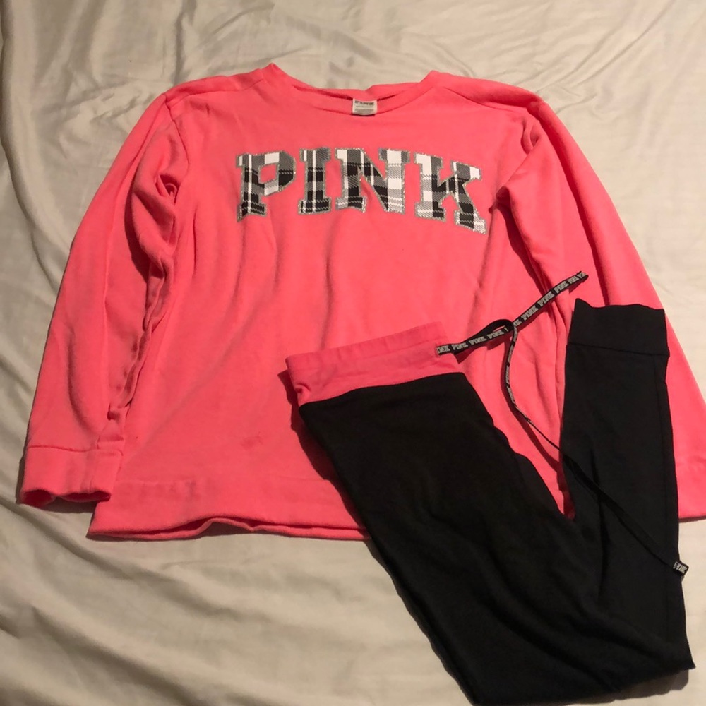Victor Secrets Pink sweat suit